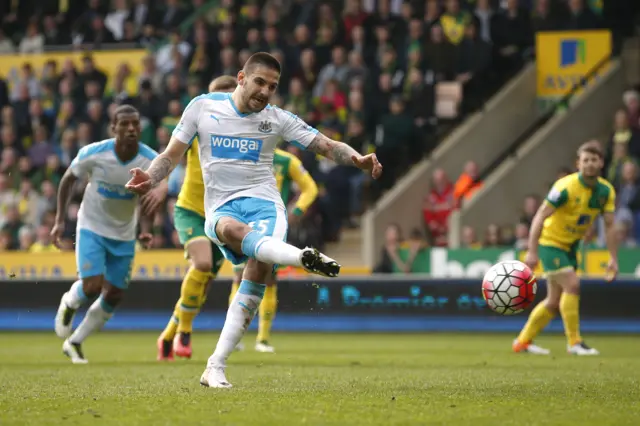 Aleksandar Mitrovic scores