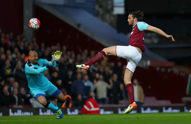 Andy Carroll scores