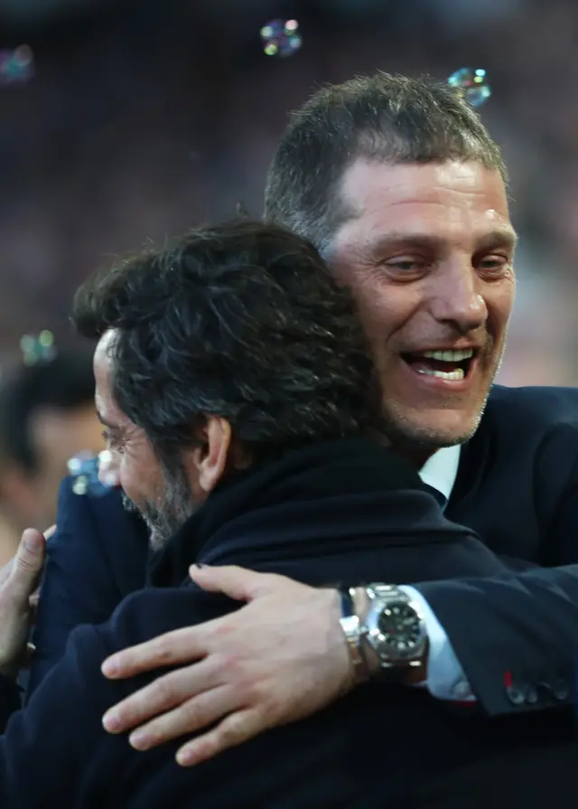 Slaven Bilic and Quique Sanchez Flores