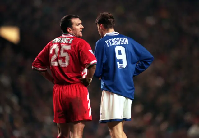 Razor Ruddock and Duncan Ferguson