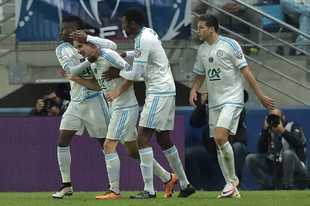 Marseille celebrate