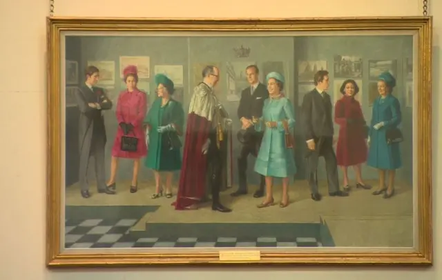 Painting of the Royal Family in 1972