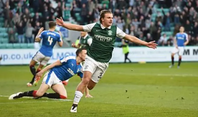 Jason Cummings celebrates his early strike