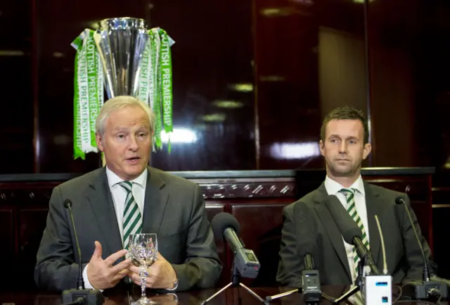 Chairman Ian Bankier and Ronny Deila