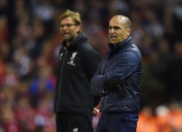 Roberto Martinez and Jurgen Klopp