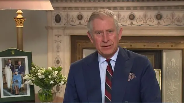 Prince Charles pays tribute to the Queen