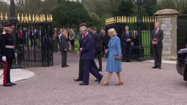 Duke and Duchess of Cornwall at Windsor Castle