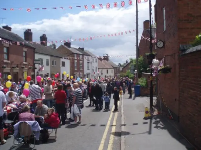 Street party in Burbage