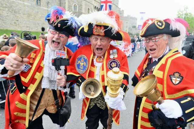 Royal well-wishers at Windsor Castle