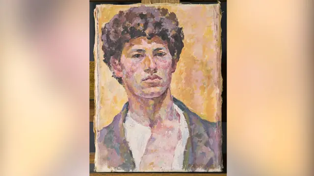 Self portrait of Alberto Giacometti