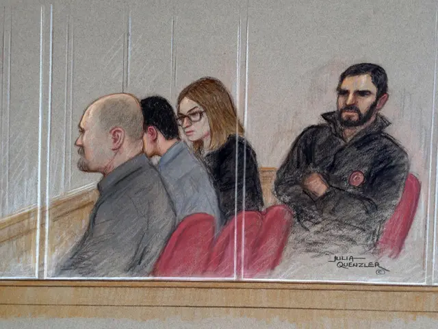 court sketch of teen in dock