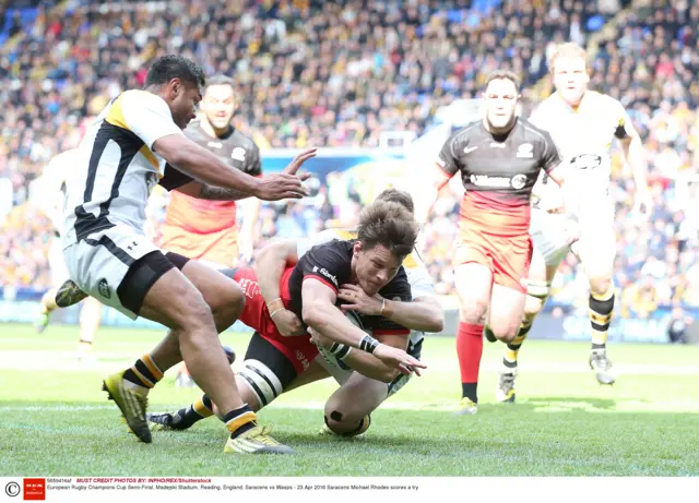 Michael Rhodes scores for Wasps