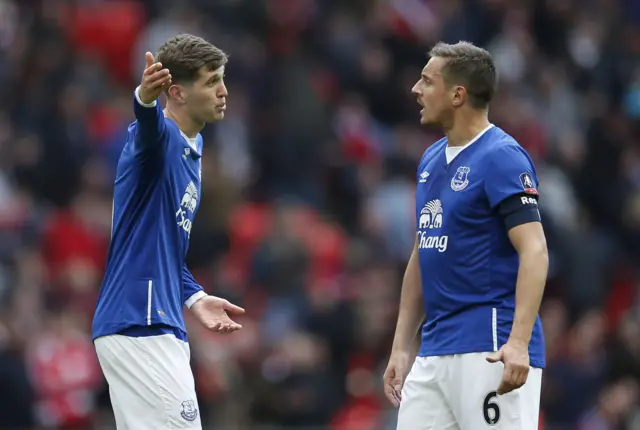 John Stones and Phil Jagielka