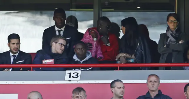 Mamadou Sakho in the crowd at Anfield