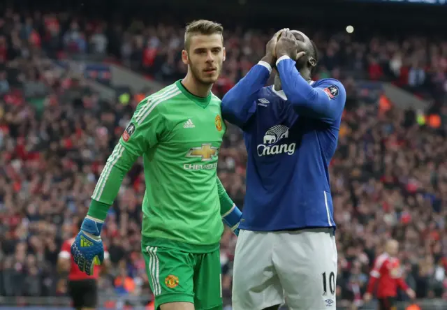 David De Gea and Romalu Lukaku