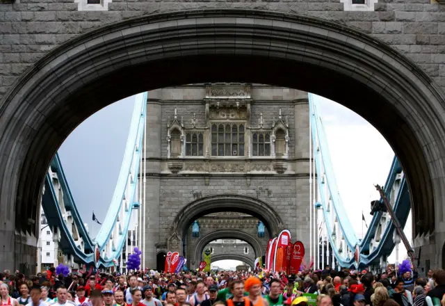 London Bridge and the Marathon