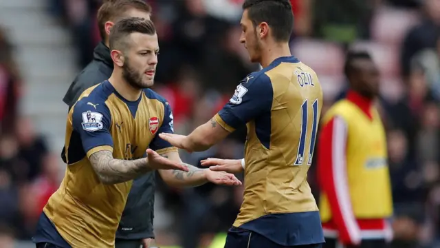 Jack Wilshire, Mesut Ozil