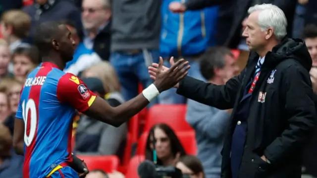 Yannick Bolasie and Alan Pardew