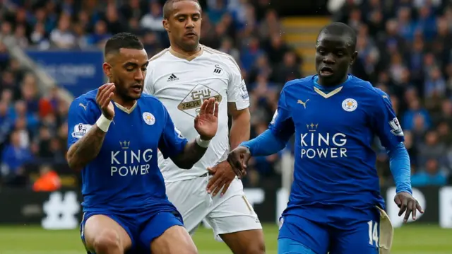 Danny Simpson, Wayne Routledge, N'Golo Kante