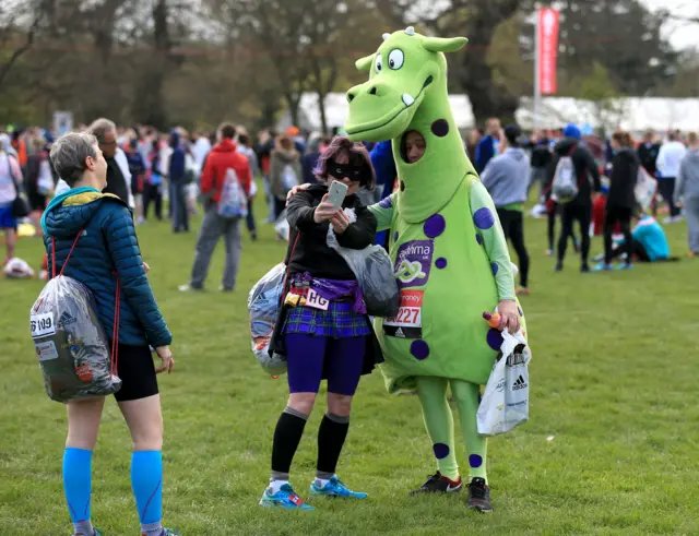 Runners ahead of the race