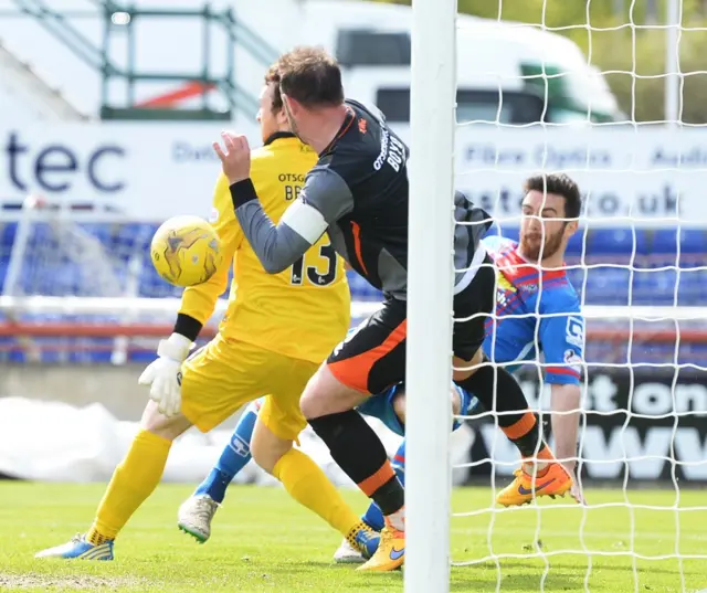 Ross Draper fires Caley Thistle into a 2-1 lead