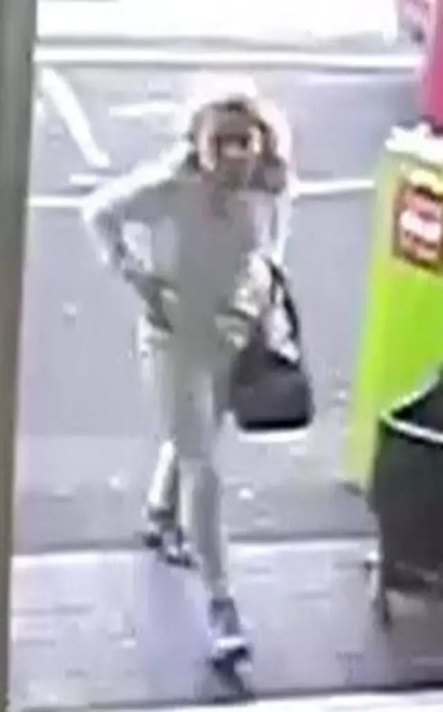 CCTV of shoplifter