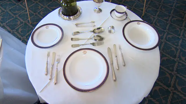 Silverware and crockery