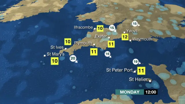 Weather map for 25 April