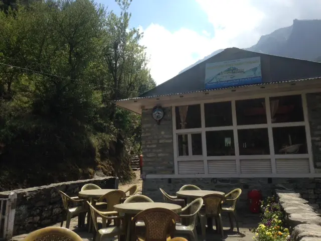 The resturant near Lukla, where most people begin their climb to Mount Everest base camp