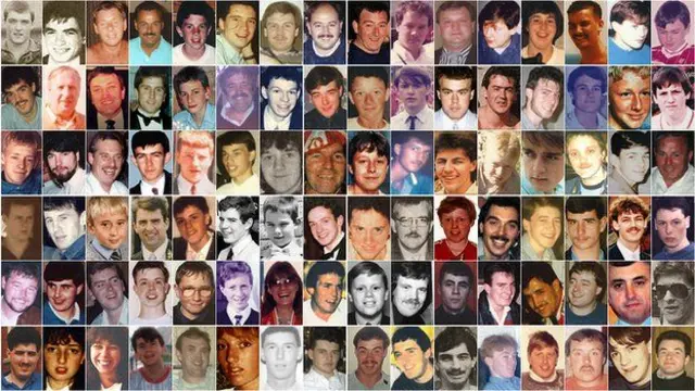 Images of the 96 victims of Hillsborough disaster