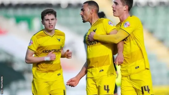 League Two Player of the Year Kemar Roofe took his tally to 26 goals in all competitions