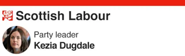 Scottish Labour logo with Kezia Dugdale head shot