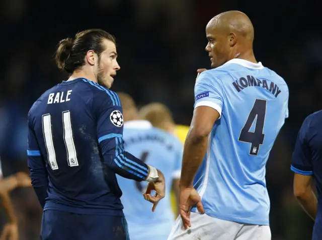 Gareth Bale and Vincent Kompany