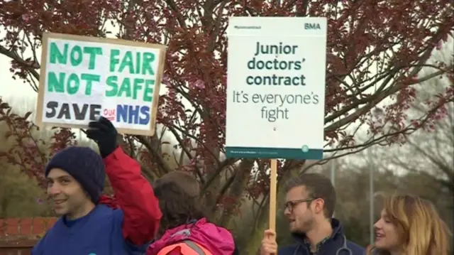 Junior doctors on strike