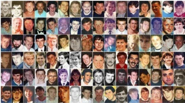 Graphic of 96 people who died at Hillsborough