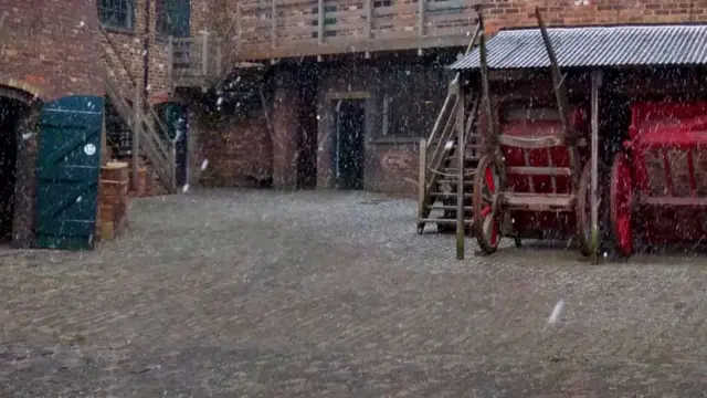 Snow at Gladstone Pottery Museum