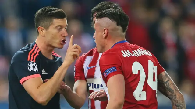 Jose Jimenez and Robert Lewandowski