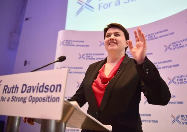 Scottish Conservative leader Ruth Davidson