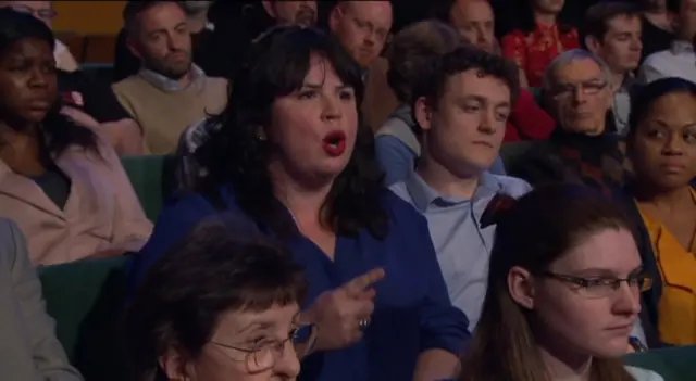 Woman in the audience