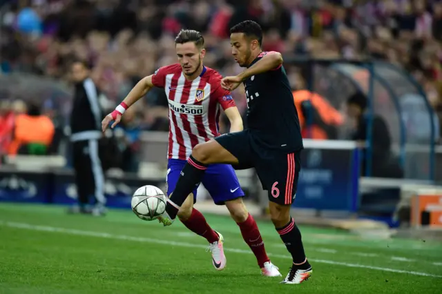 Saul Niguez and Thiago Alcantara