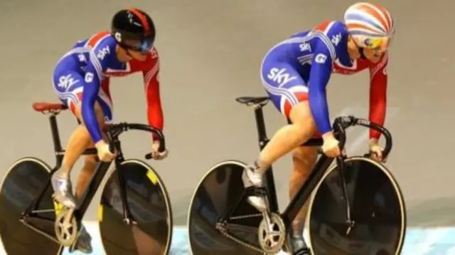 Pendleton and Varnish competed together in the team sprint at London 2012