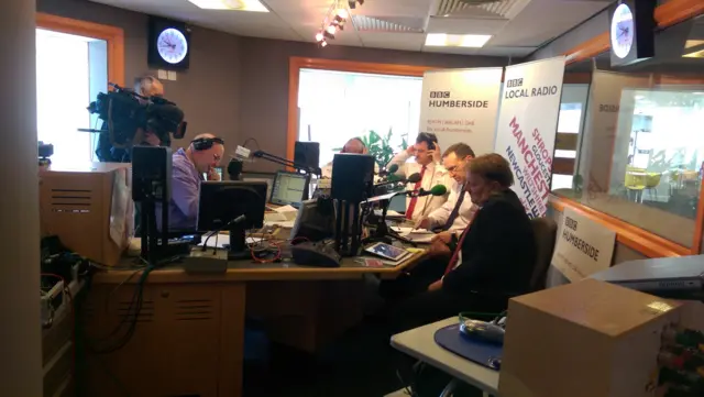 Candidates in Radio Studio