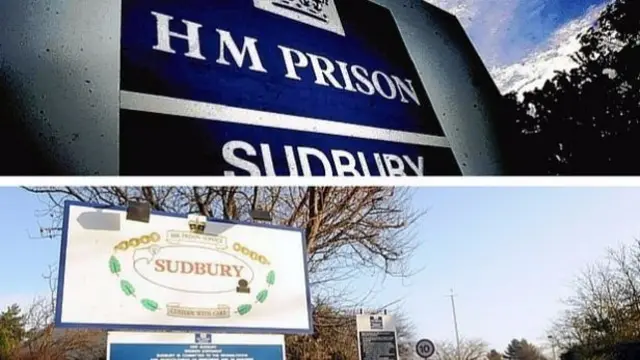 HMP Sudbury signage