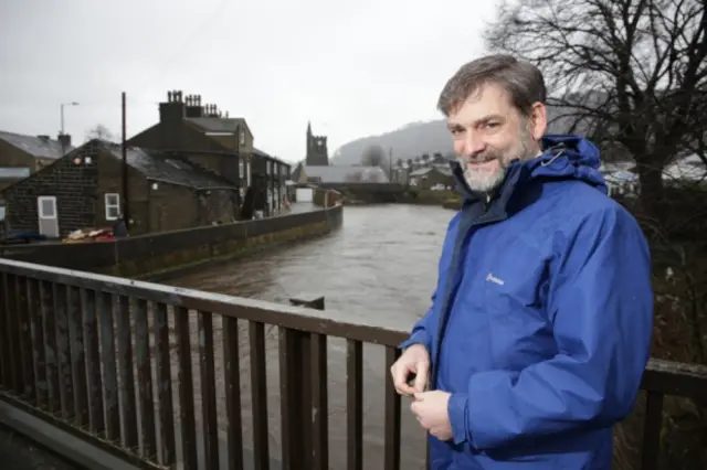 National Flood Forum chief executive Paul Cobbing in Mytholmroyd