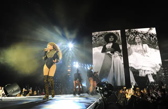 Beyonce on stage