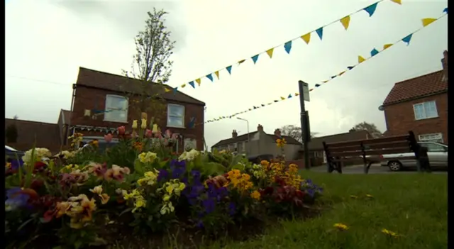 Bunting is up in Market Weighton