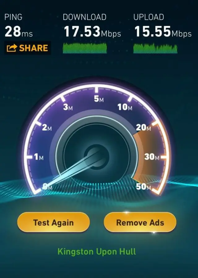 Internet speed meter