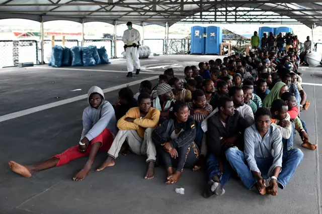 African migrants in Italy