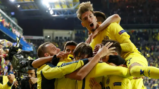 Villarreal celebrate