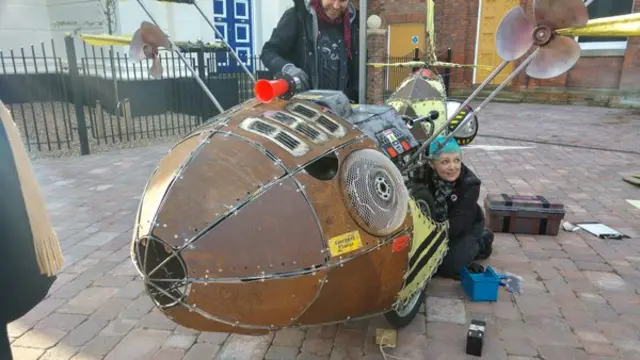Actor with Moth Plane